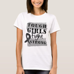 Camiseta As meninas resistentes da melanoma lutam forte