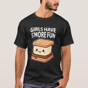 Camiseta As Meninas se Divertem Mais com Marshmallow de Aca