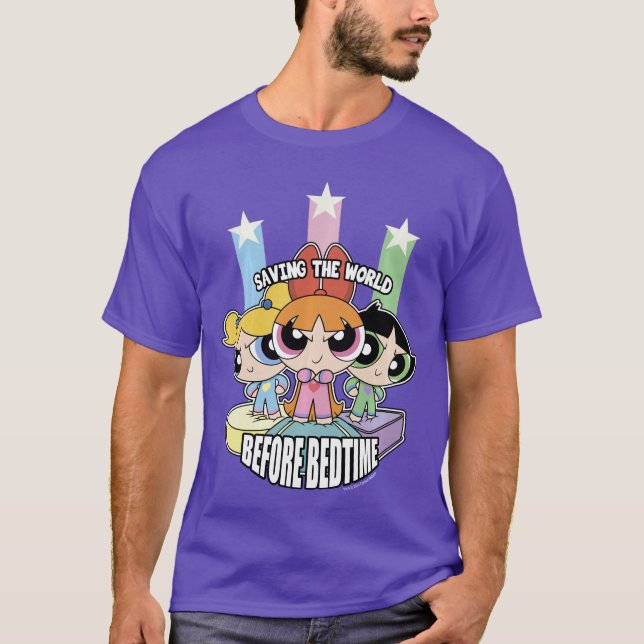 Camiseta As Meninas Superpoderosas Salvando o Mundo Antes d (Frente)