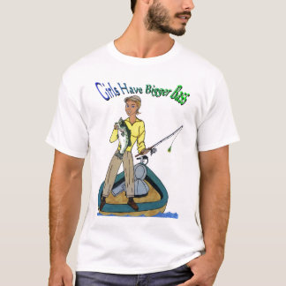 Camiseta As meninas têm um baixo mais grande
