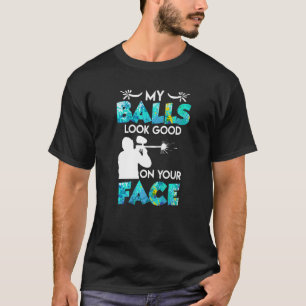 Camiseta As Minhas Bolas Estão Bem No Seu Rosto Paintball