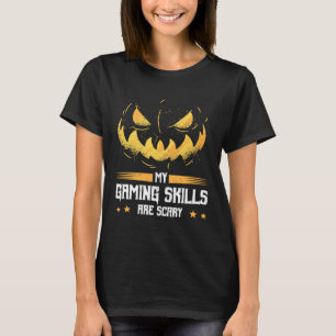 Camiseta As Minhas Competências De Jogos São Um Halloween A