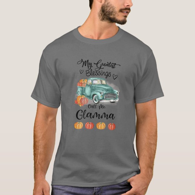 Camiseta As Minhas Maiores Bênçãos Chamam-Me Caminhão Glamm (Frente)