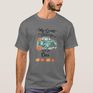 Camiseta As Minhas Maiores Bênçãos Chamam-Me Cici Bumpkin T