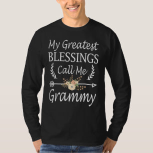 Camiseta As Minhas Maiores Bênçãos Chamam-Me De Mãe Bonita