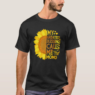 Camiseta As Minhas Maiores Bênçãos Chamam-Me Dia da Mãe