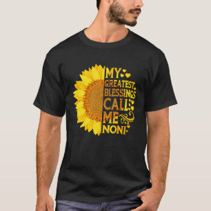 Camiseta As Minhas Maiores Bênçãos Chamam-Me Dia das Mães N