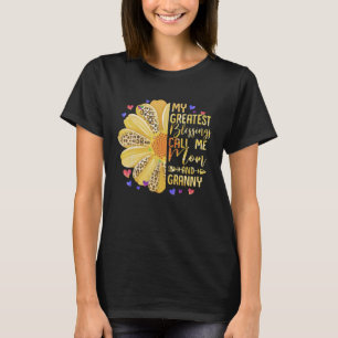 Camiseta As Minhas Maiores Bênçãos Chamam-Me Mãe E Avó Moth
