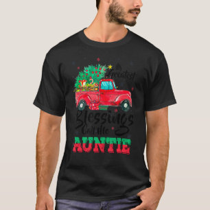 Camiseta As Minhas Maiores Bênçãos Chamam-Me Tia Natal Tru