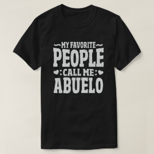 Camiseta As Minhas Pessoas Favoritas Chamam-Me Abuelo Avô G