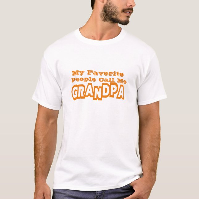 Camiseta As Minhas Pessoas Favoritas Chamam-Me Avô (Frente)