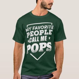 Camiseta As minhas Pessoas favoritas chamam-me Avô Pop Pop,