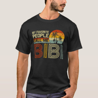 Camiseta As Minhas Pessoas Favoritas Chamam-Me Bibi Vintage