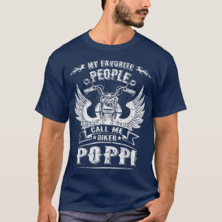Camiseta As Minhas Pessoas Favoritas Chamam-Me Biker Poppi 