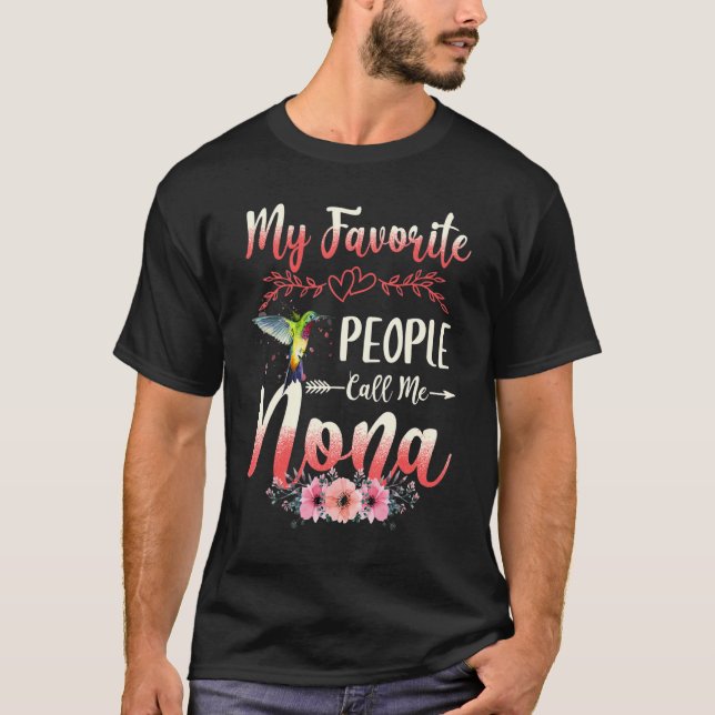 Camiseta As minhas Pessoas favoritas chamam-me de pai da mã (Frente)