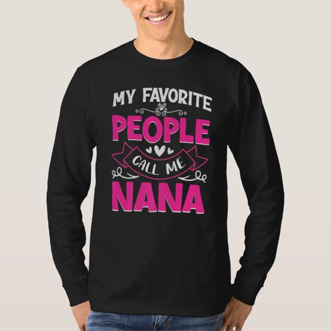 Camiseta As Minhas Pessoas Favoritas Chamam-Me Dia de as mã (Frente)