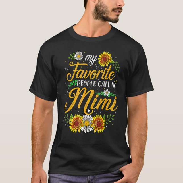 Camiseta As Minhas Pessoas Favoritas Chamam-Me Dia de as mã (Frente)