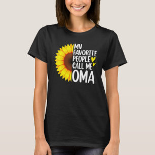 Camiseta As Minhas Pessoas Favoritas Chamam-Me Dia de as mã