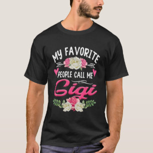Camiseta As minhas Pessoas favoritas chamam-me Dia de as mã