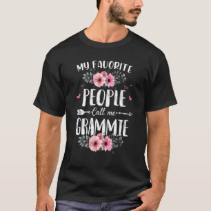 Camiseta As minhas Pessoas favoritas chamam-me Grammie Flor
