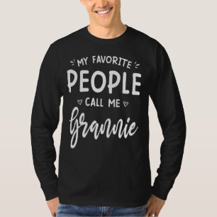 Camiseta As Minhas Pessoas Favoritas Chamam-Me Grannie Shir