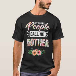 Camiseta As minhas Pessoas favoritas chamam-me Mãe Avó Mãe