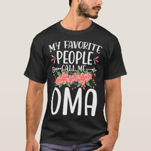 Camiseta As Minhas Pessoas Favoritas Chamam-Me Mãe Floral O