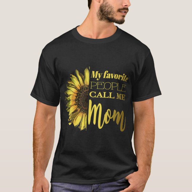 Camiseta As Minhas Pessoas Favoritas Chamam-Me Mãe Jardim D (Frente)