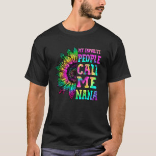 Camiseta As Minhas Pessoas Favoritas Chamam-Me Nana Sunflow