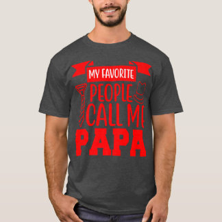 Camiseta As minhas pessoas favoritas chamam-me papa 