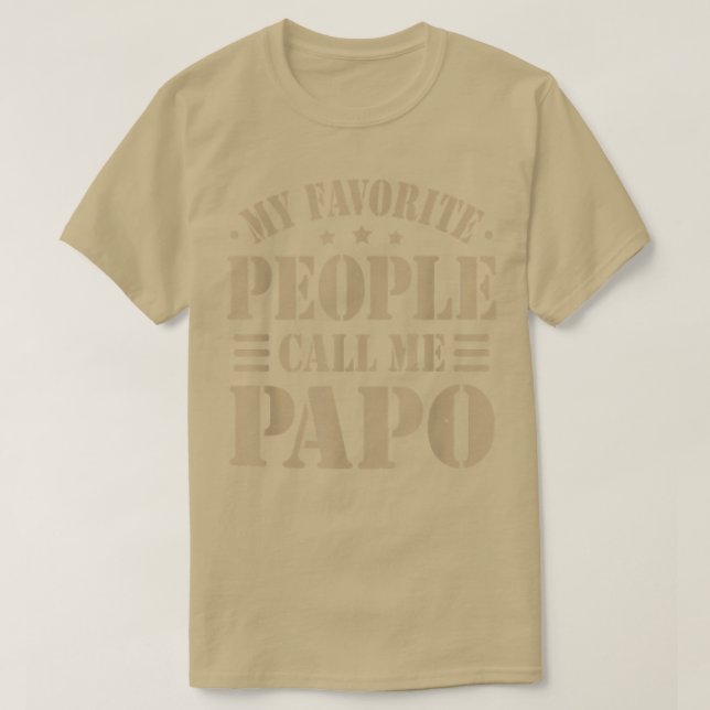 Camiseta As minhas pessoas favoritas chamam-me Papo Men do  (Frente do Design)