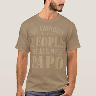 Camiseta As minhas pessoas favoritas chamam-me Papo Men do