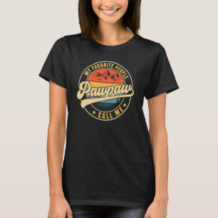 Camiseta As Minhas Pessoas Favoritas Chamam-Me Pawpaw Retro