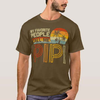 Camiseta As Minhas Pessoas Favoritas Chamam-Me Pipi Vintage