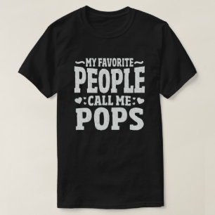 Camiseta As Minhas Pessoas Favoritas Chamam-Me Pop De Avô