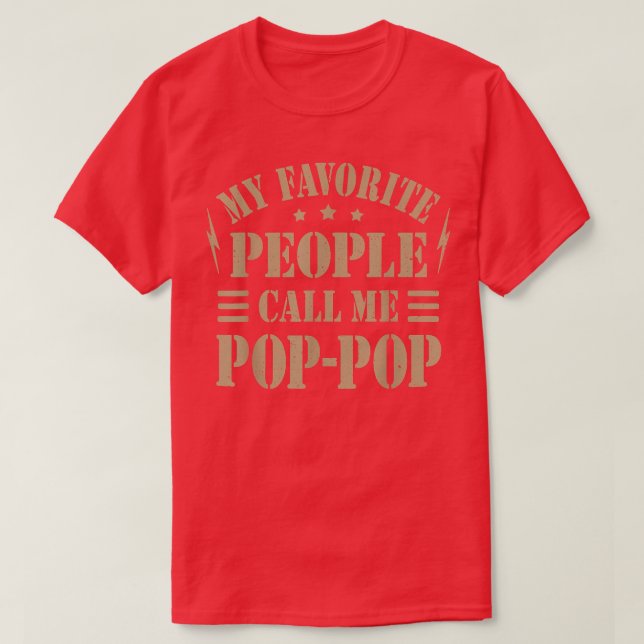 Camiseta As minhas pessoas favoritas chamam-me Pop Men Padr (Frente do Design)