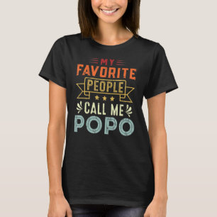 Camiseta As minhas Pessoas favoritas chamam-me Popo Retro P