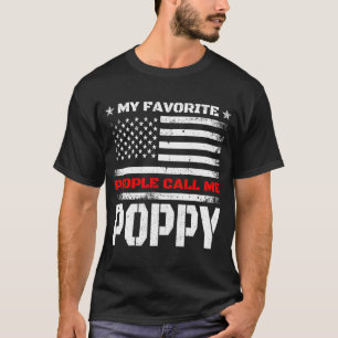Camiseta As Minhas Pessoas Favoritas Chamam-Me Poppy Vintag