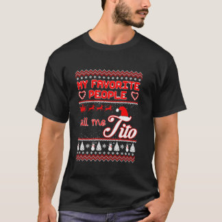 Camiseta As Minhas Pessoas Favoritas Chamam-Me Tito Natal F