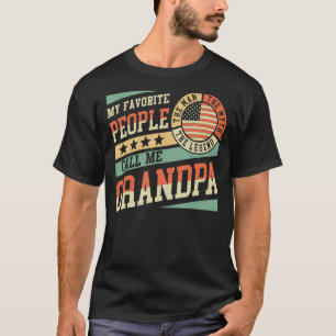 Camiseta As Minhas Pessoas Favoritas Chamam-Me Vovô Men Vin