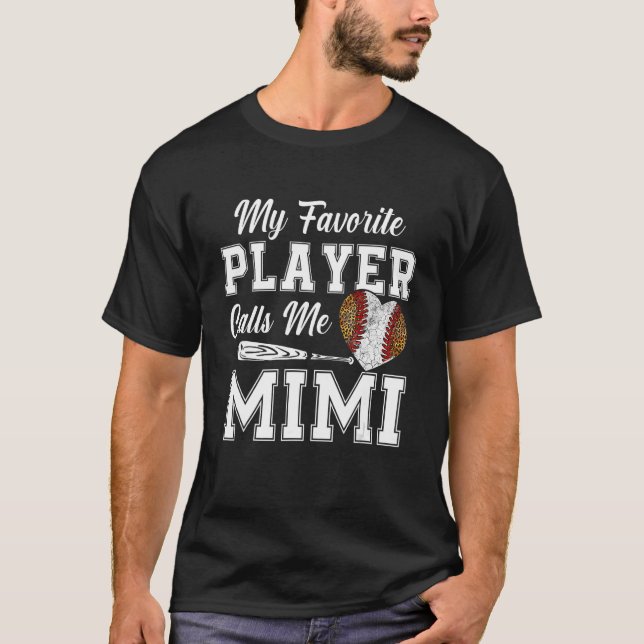 Camiseta As Minhas Pessoas Favoritas De Baseball Chamam-Me  (Frente)