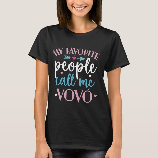 Camiseta As minhas pessoas preferidas chamam-me vovo Divers (Frente)