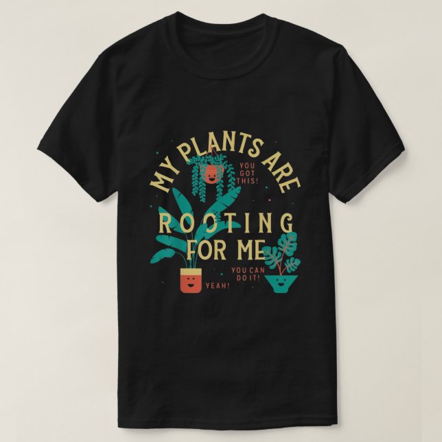Camiseta As Minhas Plantas Estão A Arrastar Para Mim (Frente do Design)