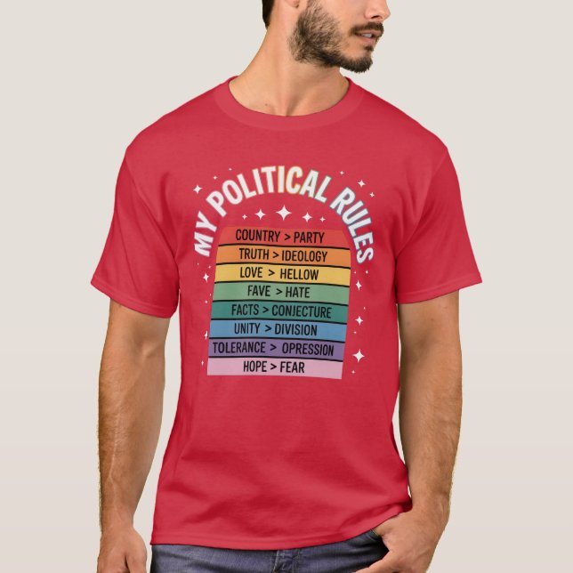 CAMISETA AS MINHAS REGRAS POLÍTICAS (Frente)