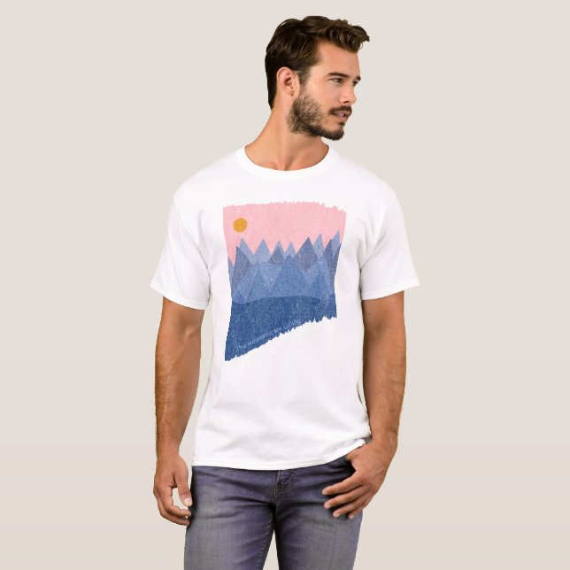 Camiseta As montanhas estão chamando (Frente Completa)