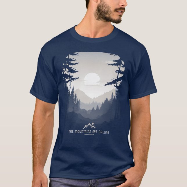 Camiseta As Montanhas Estão Chamando A Cintura Da Floresta  (Frente)