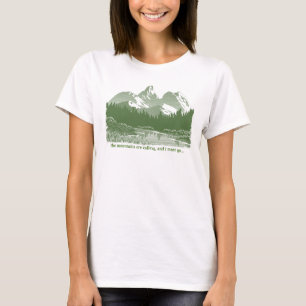 Camiseta As montanhas estão chamando... Design T-Shirt