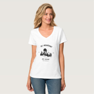 Camiseta As montanhas estão chamando e aqui vamos nós