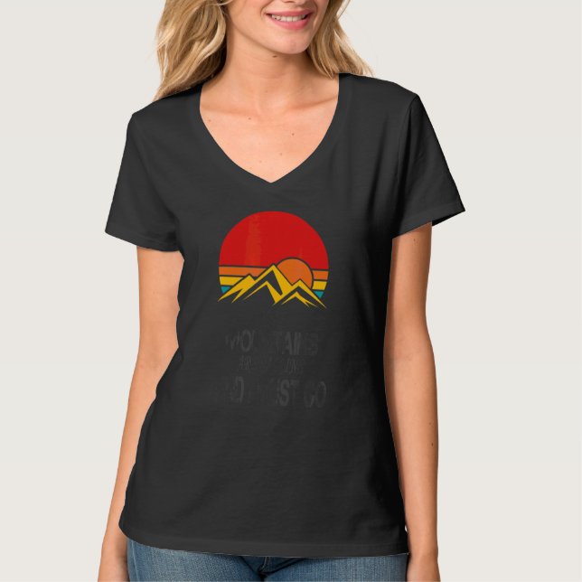 Camiseta As Montanhas Estão Chamando E Eu Devo Ir   (Frente)