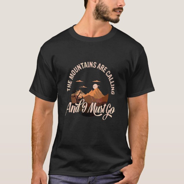 Camiseta As Montanhas Estão Chamando E Eu Devo Ir 2 (Frente)